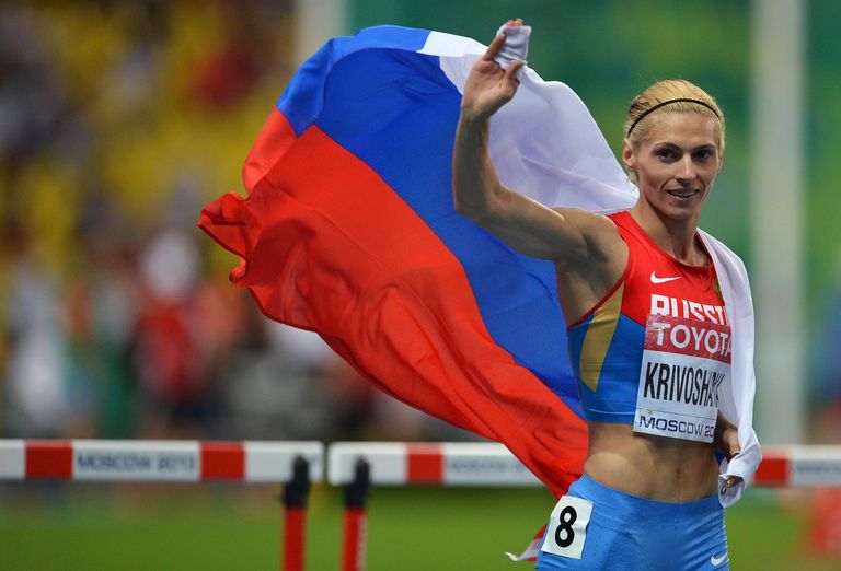 Российская спортсменка Антонина Кривошапка Российская спортсменка Антонина Кривошапка