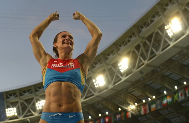 Российская спортсменка Елена Исинбаева Российская спортсменка Елена Исинбаева