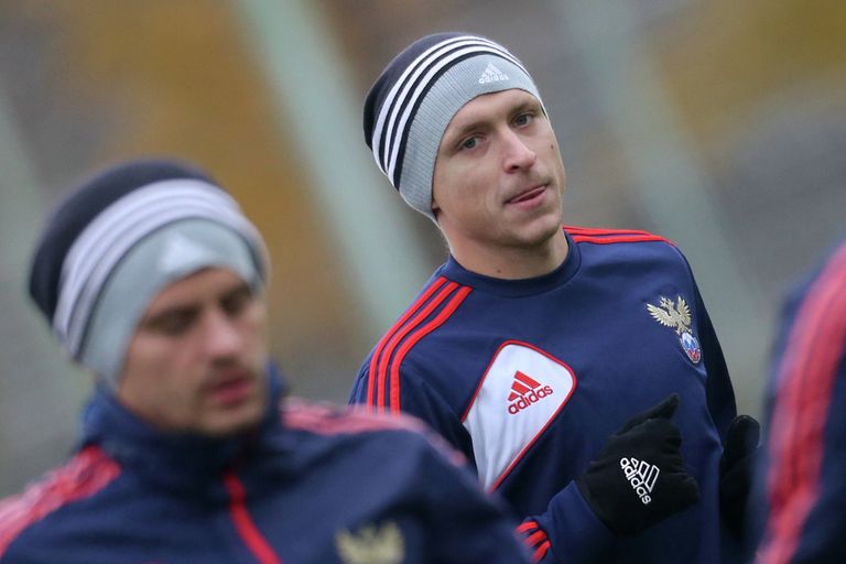 Павел Мамаев на тренировке сборной России Павел Мамаев на тренировке сборной России