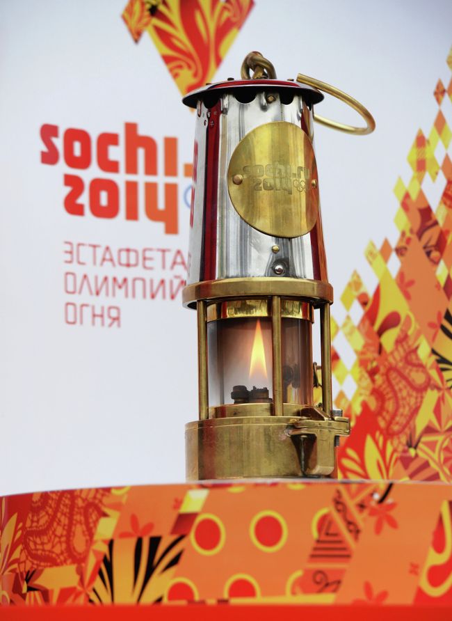 Лампада с олимпийским огнем