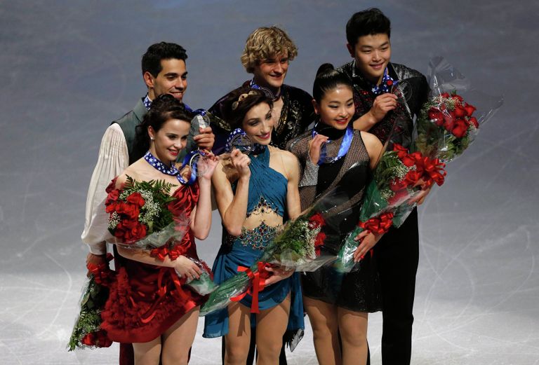 Призеры турнира Skate America в танцах на льду