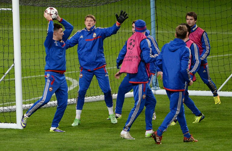 Тренировка ПФК ЦСКА в Манчестере Тренировка ПФК ЦСКА в Манчестере