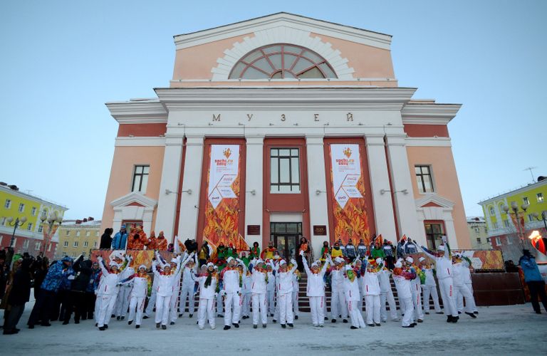 Эстафета Олимпийского огня. Норильск