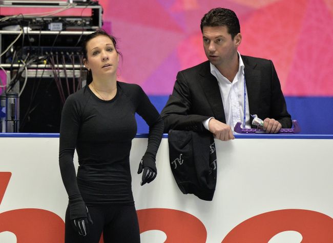 Алена Леонова и тренер Николай Морозов