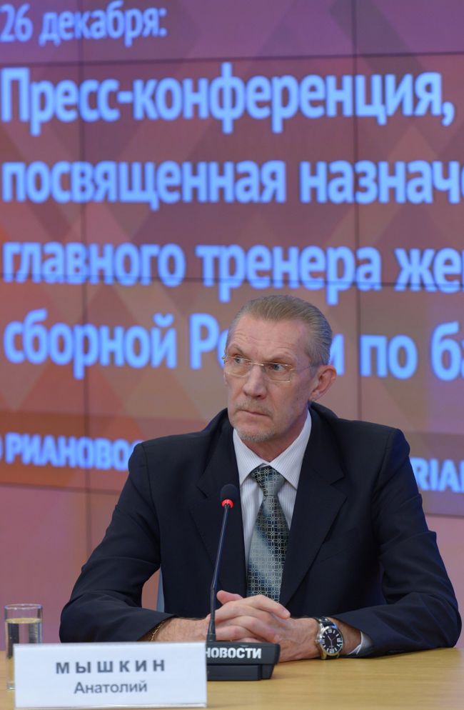 Главный тренер женской сборной России по баскетболу Анатолий Мышкин Главный тренер женской сборной России по баскетболу Анатолий Мышкин