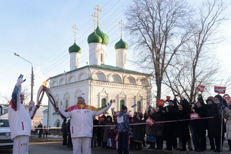 Эстафета олимпийского огня. Чебоксары Эстафета олимпийского огня. Чебоксары