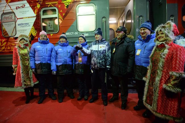 Эстафета Олимпийского огня. Пермь