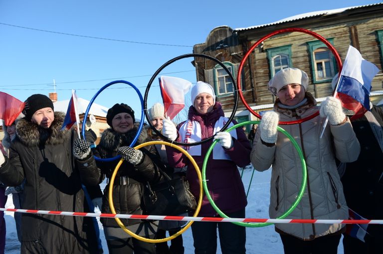 Эстафета олимпийского огня. Урюпинск Эстафета олимпийского огня. Урюпинск