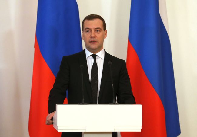 Председатель правительства России Дмитрий Медведев
