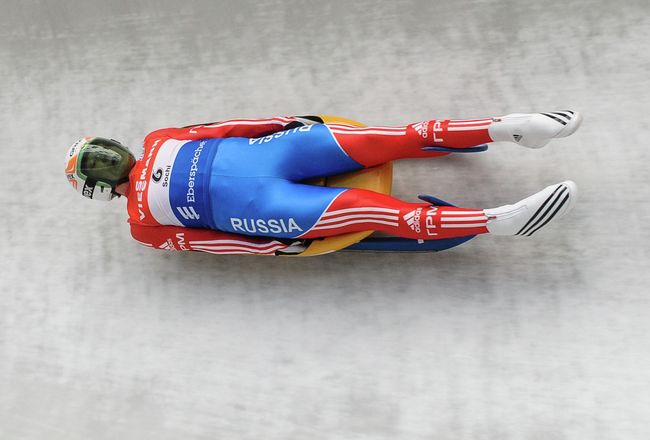 Санный спорт. Россиянин Александр Перетягин