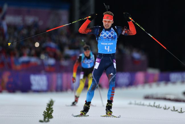 Справа налево: Антон Шипулин (Россия), Симон Шемпп (Германия) Справа налево: Антон Шипулин (Россия), Симон Шемпп (Германия)