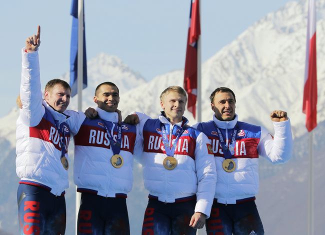 Александр Зубков, Алексей Воевода, Алексей Негодайло и Дмитрий Труненков (слева направо) Александр Зубков, Алексей Воевода, Алексей Негодайло и Дмитрий Труненков (слева направо)