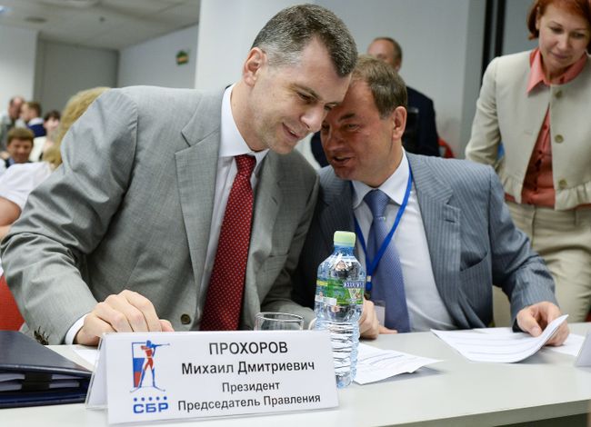 Сергей Кущенко (справа) и Михаил Прохоров
