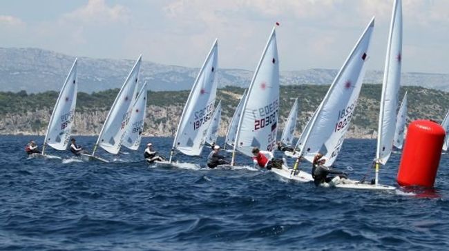 Участники чемпионата Европы в олимпийском классе Лазер