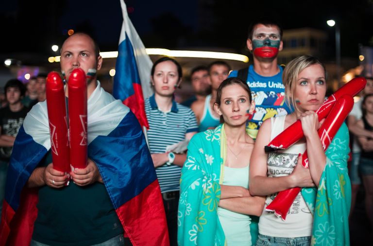 Болельщики сборной России Болельщики сборной России