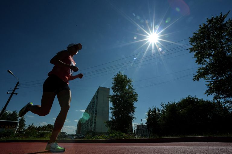 Спортсменка во время соревнований в дисциплине комбайн на Чемпионате России по современному пятиборью