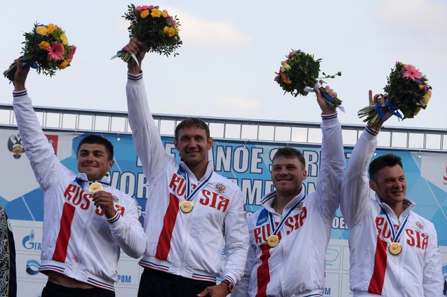 Иван Штыль, Алексей Коровашков, Андрей Крайтор, Николай Липкин (Россия)