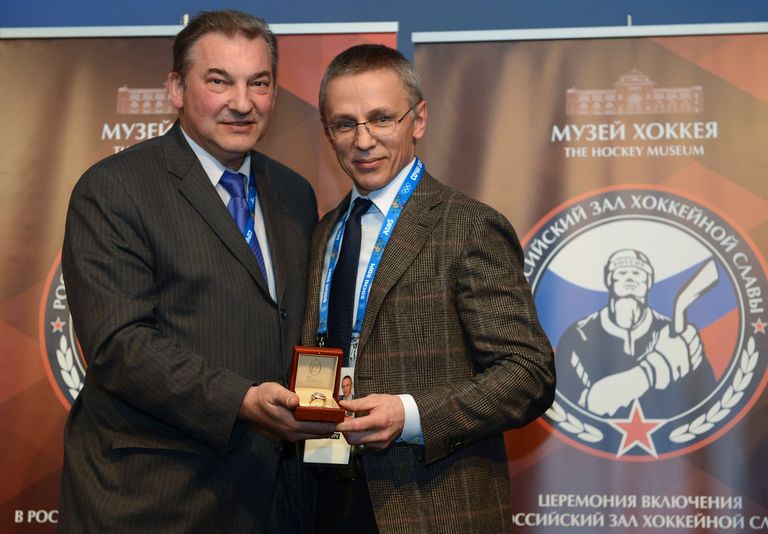 Владислав Третьяк (слева) и Игорь Ларионов Владислав Третьяк (слева) и Игорь Ларионов