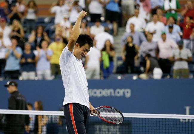 Кэй Нисикори на US Open Кэй Нисикори на US Open