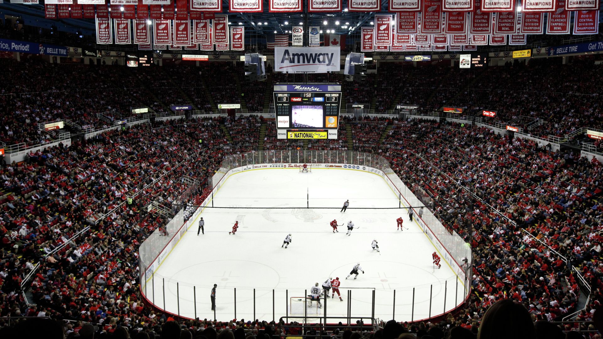 Арена клуба Национальной хоккейной лиги (НХЛ) Детройт Ред Уингз Joe Louis Arena Арена клуба Национальной хоккейной лиги (НХЛ) Детройт Ред Уингз Joe Louis Arena - РИА Новости, 1920, 21.11.2023