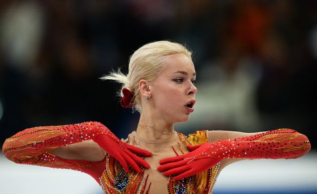 Российская фигуристка Анна Погорилая