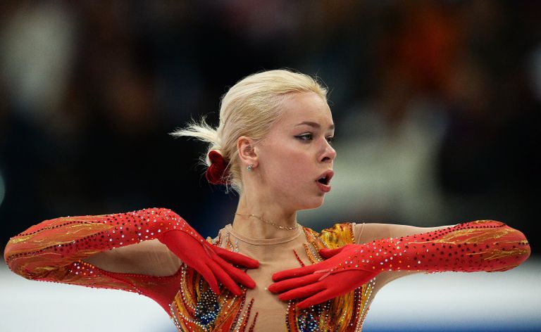Российская фигуристка Анна Погорилая Российская фигуристка Анна Погорилая
