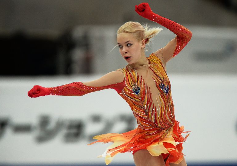 Российская фигуристка Анна Погорилая Российская фигуристка Анна Погорилая
