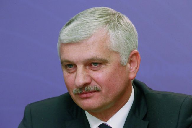 Президент Сурдлимпийского комитета России Александр Романцов на пресс-конференции, посвященной зимним Сурдлимпийским играм 2015
