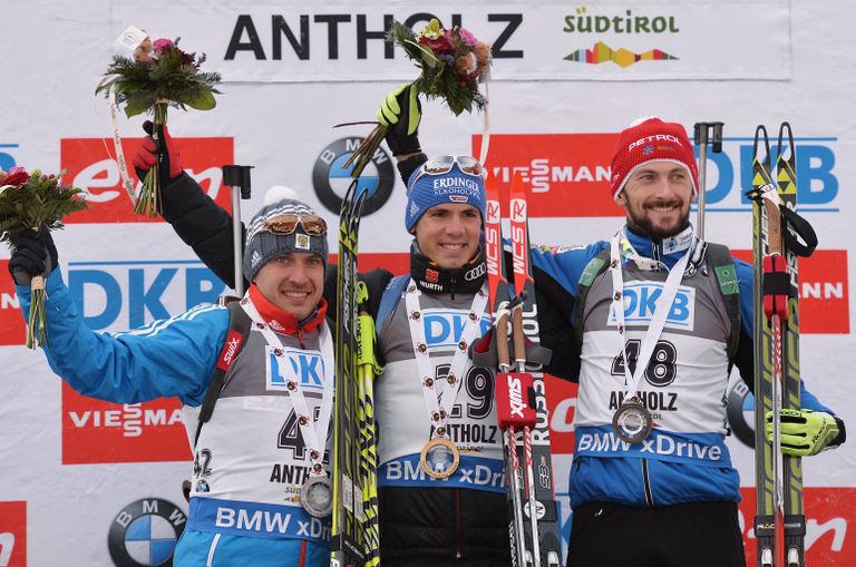 Евгений Гараничев (Россия) – 2-е место, Симон Шемпп (Германия) – 1-е место, Яков Фак (Словения) – 3-е место Евгений Гараничев (Россия) – 2-е место, Симон Шемпп (Германия) – 1-е место, Яков Фак (Словения) – 3-е место