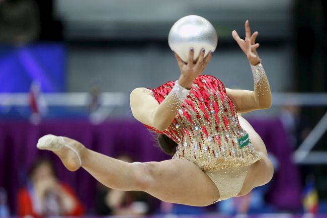 Маргарита Мамун выступает на чемпионате Европы по художественной гимнастике в Минске Маргарита Мамун выступает на чемпионате Европы по художественной гимнастике в Минске