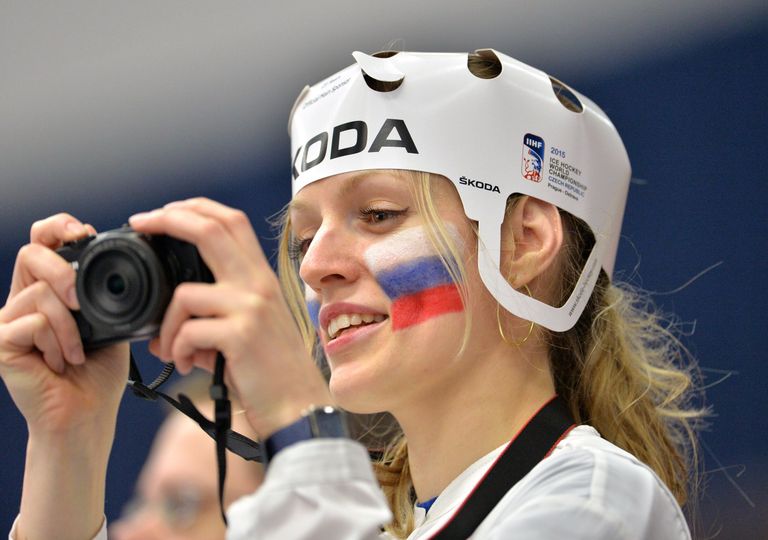 Болельщица сборной России
