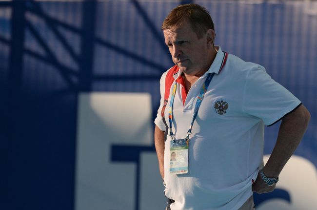 Главный тренер женской сборной России по водному поло Михаил Накоряков