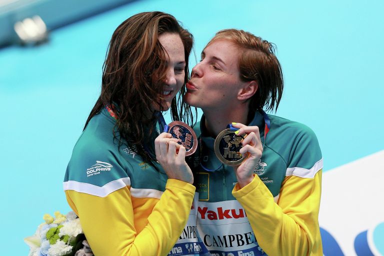 Бронте Кэмпбелл (Австралия) и Кейт Кэмпбелл (Австралия) (справа налево) Бронте Кэмпбелл (Австралия) и Кейт Кэмпбелл (Австралия) (справа налево)