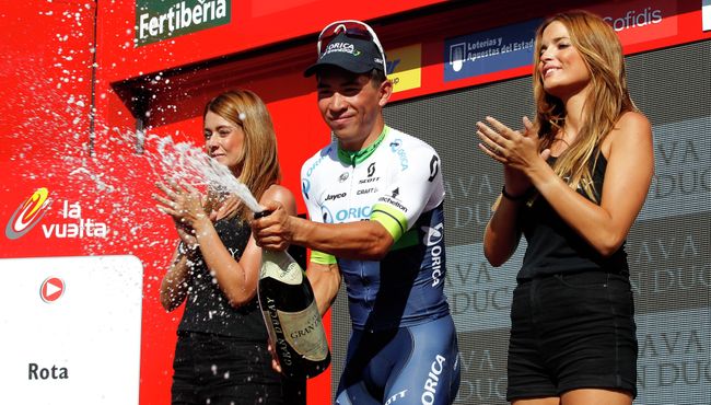 Австралийский велогонщик Кейлеб Юэн из команды Orica Greenedge