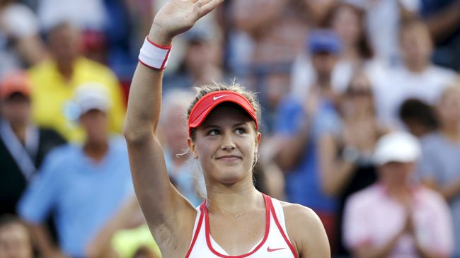 Эжени Бушар на теннисном турнире US Open 