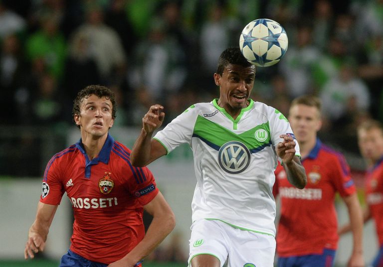 Игровой момент матча Вольфсбург - ЦСКА Игровой момент матча Вольфсбург - ЦСКА