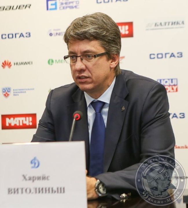 Главный тренер московского Динамо Харийс Витолиньш Главный тренер московского Динамо Харийс Витолиньш