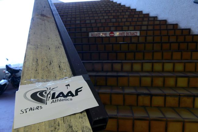 Логотип IAAF на первом заседании совета Федерации