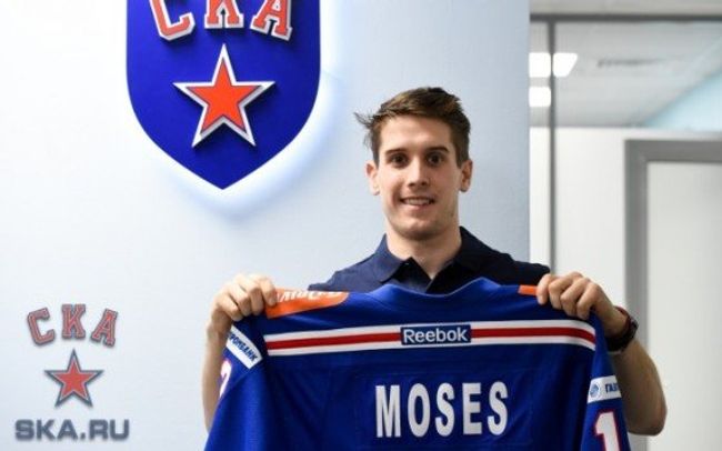 Форвард ХК СКА Стив Мозес Форвард ХК СКА Стив Мозес