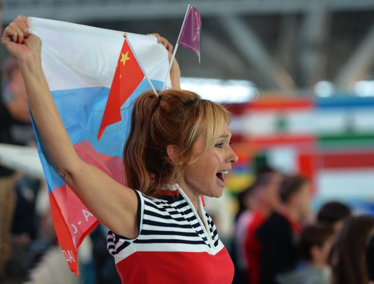 Болельщица сборной России