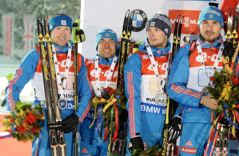 Алексей Волков, Евгений Гараничев, Максим Цветков, Антон Шипулин (слева направо) Алексей Волков, Евгений Гараничев, Максим Цветков, Антон Шипулин (слева направо)