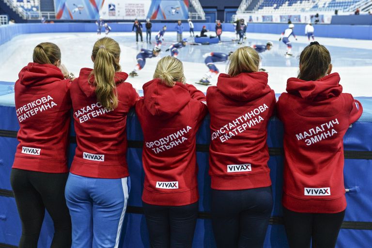 Спортсменки сборной России по шорт-треку Спортсменки сборной России по шорт-треку