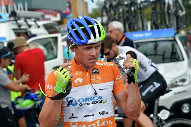 Австралийский велогонщик Саймон Герранс из команды Orica-GreenEdge