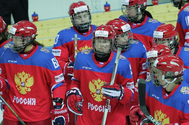 Игроки женской сборной России по хоккею Игроки женской сборной России по хоккею