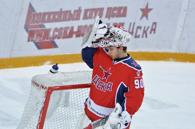 Вратарь ПХК ЦСКА Илья Сорокин