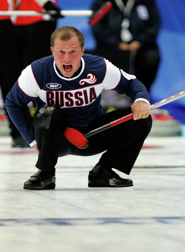 Российский керлингист Алексей Целоусов