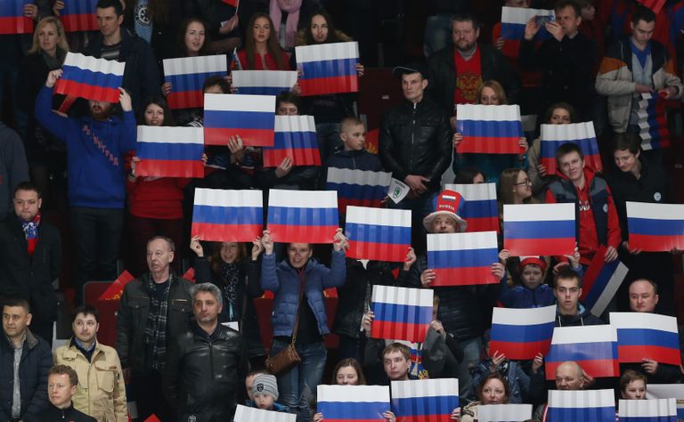 Болельщики сборной России по хоккею Болельщики сборной России по хоккею