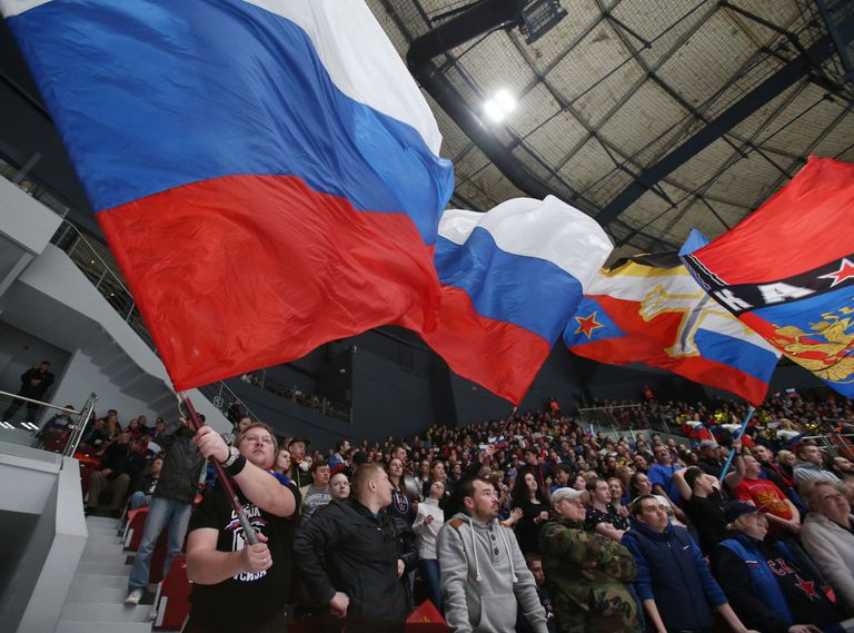 Болельщики сборной России по хоккею Болельщики сборной России по хоккею