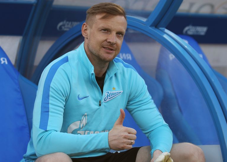 Вратарь Зенита Вячеслав Малафеев