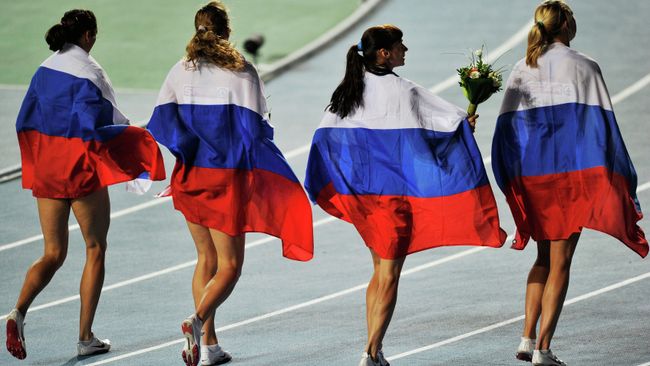 Российские легкоатлетки Российские легкоатлетки